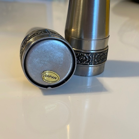Vintage Stainless Made in Japan Salt and Pepper Shakers - Picture 2 of 3
